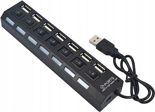 Hub 7 Θυρών USB 2.0 με σύνδεση USB-A