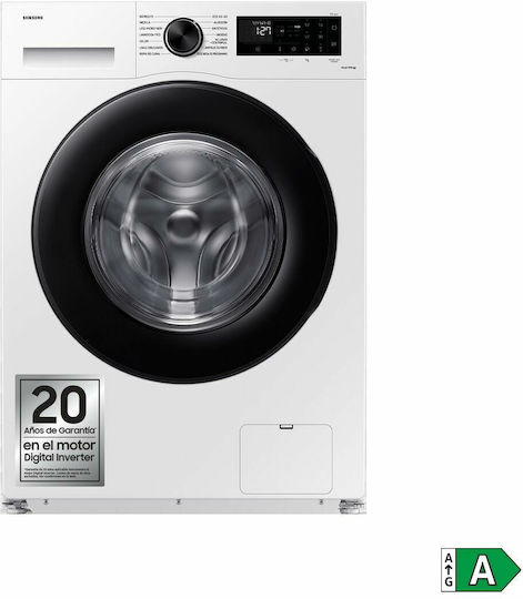 Samsung Πλυντήριο Ρούχων 9kg με Τεχνολογία Ατμού 1400 Στροφών Ecobubble WW90CGC04DAE