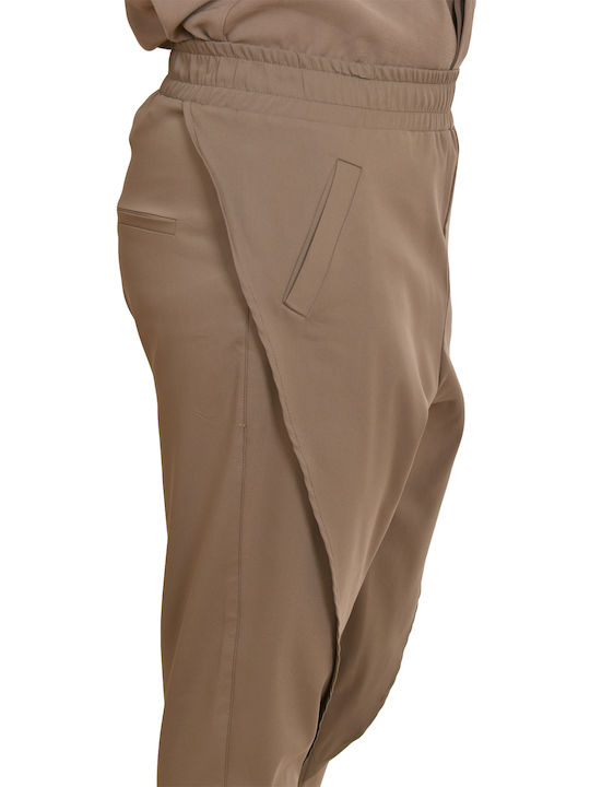 Trousers in Relaxed Fit Light Taupe