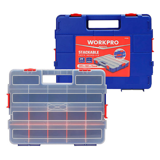 WorkPro Werkzeugkoffer-Organisator Blau 38.2x30x6.2cm