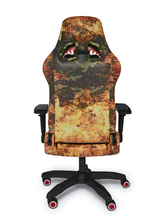 Sprayground Z393 Геймърски стол с регулируеми подлакътници Fire Camo