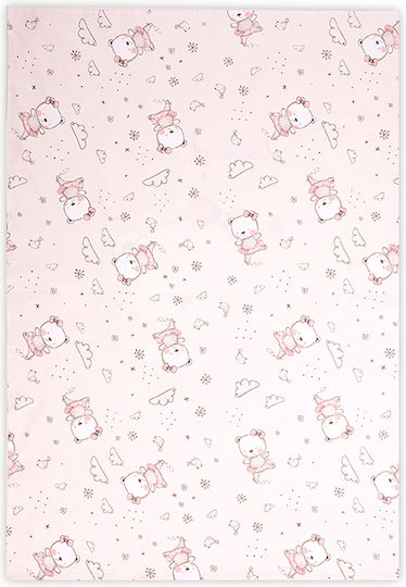 Lorelli Бебешка Долна Калъфка Ballerina Bear Pink 140x95см.