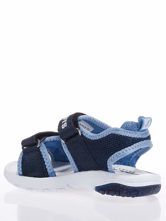 Bull Boys Kinder Sandalen mit Klettverschluss & Lichtern Blau