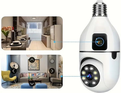 080021_E27 IP Surveillance Camera Wi-Fi 1080p Full HD with Two-Way Communication