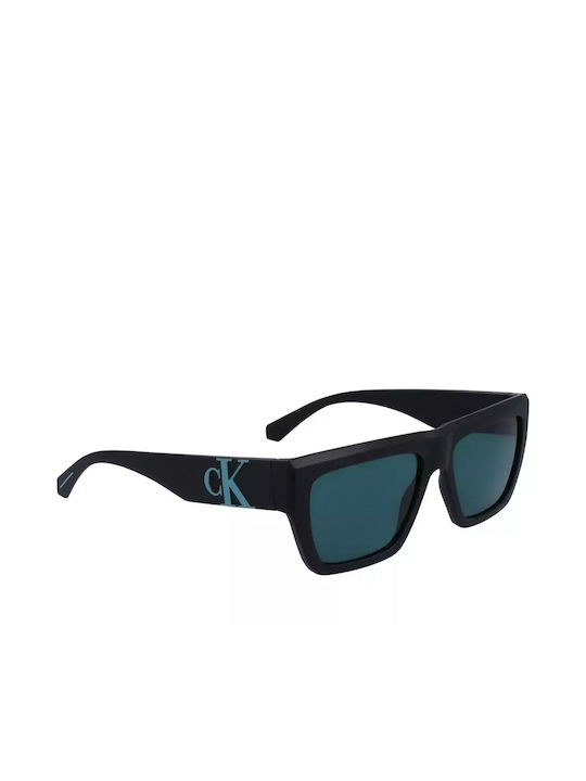 Calvin Klein Sunglasses with Black Plastic Frame and Blue Polarized Lens CKJ23653S 002