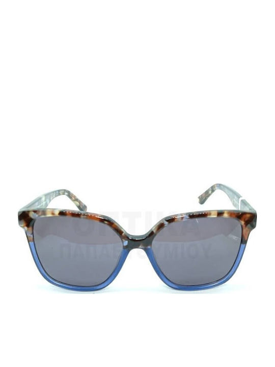 Rebecca Blu Rk06 Sunglasses Brown with Acetate Frame & Blue Lens