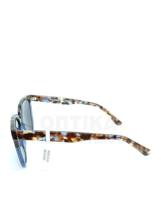 Rebecca Blu Rk06 Women's Sunglasses with Brown Tartaruga Plastic Frame and Blue Lens RB8816 RK06