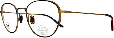 Vuarnet Metallic Blue Light Blocking Glasses Gold