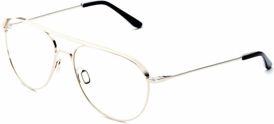 Vuarnet Men's Metal Blue Light Blocking Glasses in Gray Color