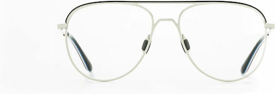 Vuarnet Men's Metal Blue Light Blocking Glasses in Gray Color