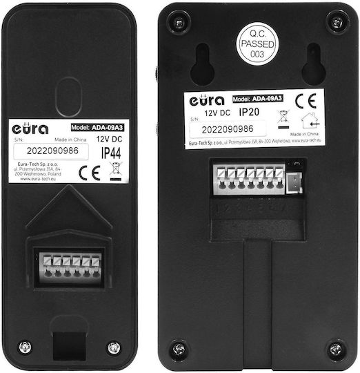 Eura Eura Wireless Video Door Phone Black