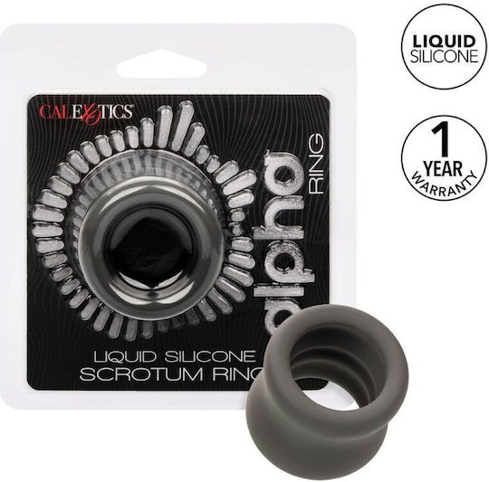 Calexotics Alpha Scrotum Пръстен Петел Силикон Черен D-239234