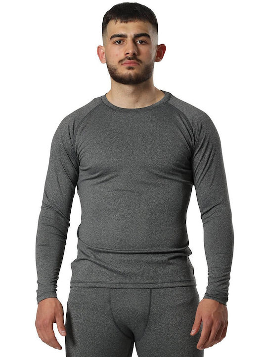 adidas Activeflex Ανδρική Μακρυμάνικη Μπλούζα 100120 για Jiu-Jitsu Πράσινη