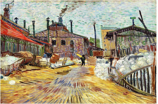 1887 Painting Copy of Van Gogh on Canvas 50x40cm