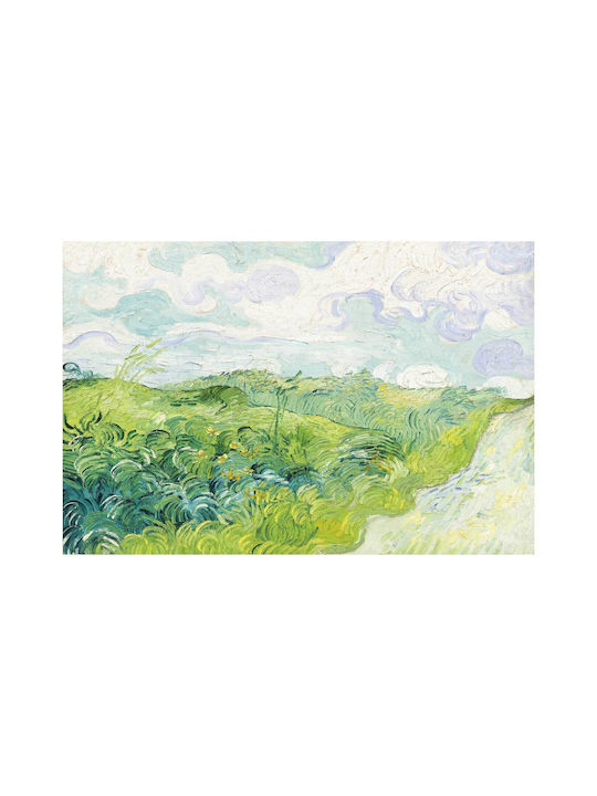Wheat Fields Auvers 1890 Painting Copy of Van Gogh on Canvas 100x70cm