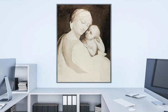 Madonna Child Fragment Woman’s Torso Tablou pe Pânză 50x80cm