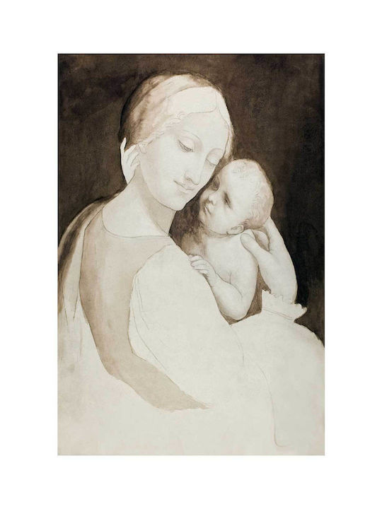 Madonna Child Fragment Woman’s Torso Картина Платнен 50x80см