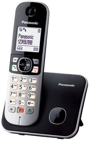 Panasonic KX-TG6851 Ασύρματο Τηλέφωνο με Ελληνικό Μενού Μαύρο