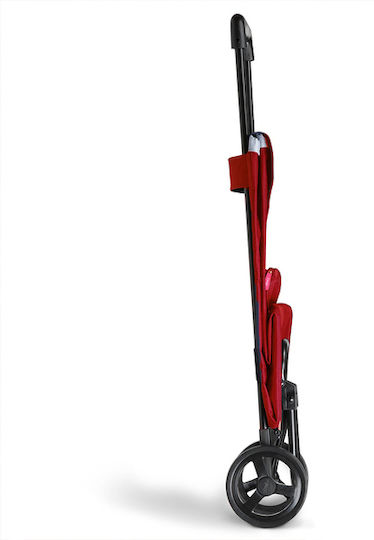 Argo Foldable Fabric Shopping Trolley Red 30x36x94cm