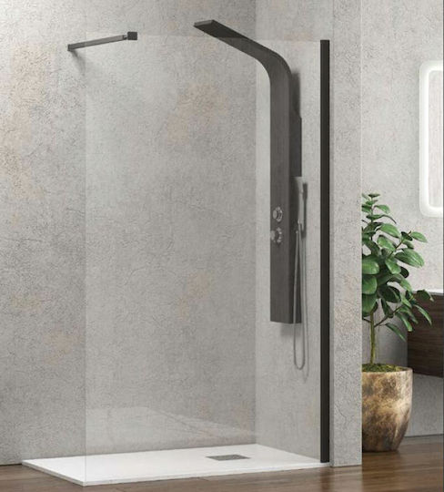 Karag Walkin 1 Разделител на верандата Душ 110x200см Прозрачно стъкло Cromo