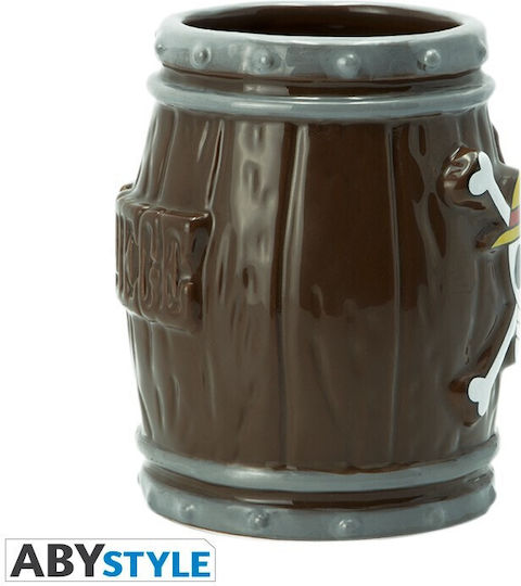 Abysse One Piece 3d Barrel Mug Ceramic Multicolored 350ml