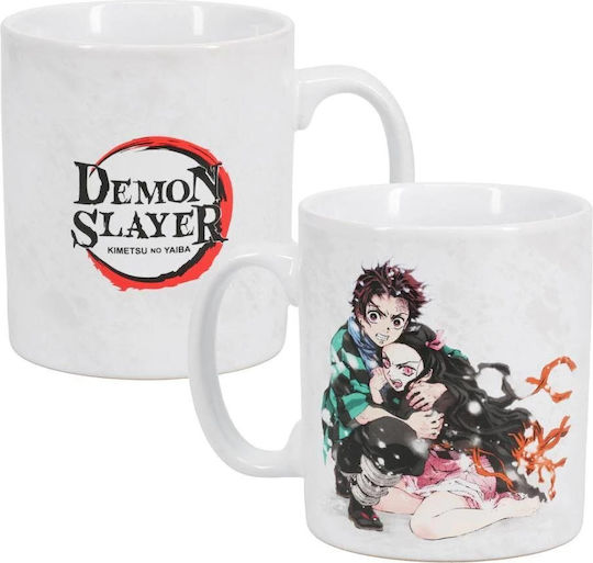 Paladone Demon Slayer Kimetsu No Yaiba (XL) Κούπα Κεραμική Λευκή 550ml