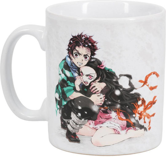 Paladone Demon Slayer Kimetsu No Yaiba (XL) Κούπα Κεραμική Λευκή 550ml
