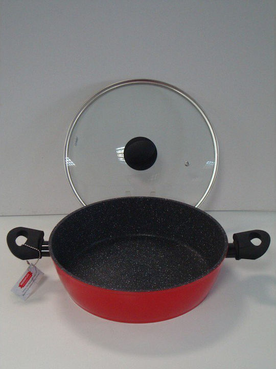 Cook-Shop Marblestone Ρηχή Κατσαρόλα από Αλουμίνιο 30cm