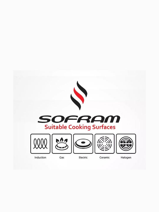 Sofram Soft Βαθιά Ανοξείδωτη Κατσαρόλα 5lt / 24cm