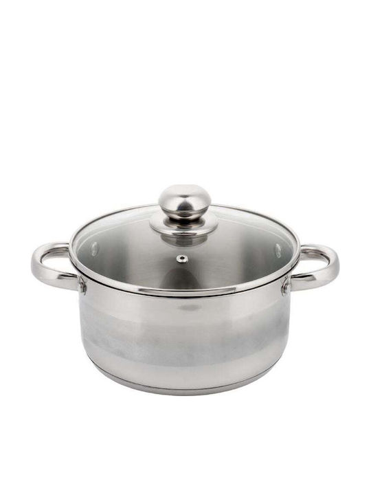 KING Hoff Deep Stainless Steel Pot 2lt / 18cm