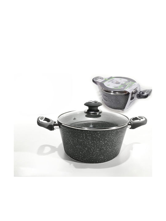 General Trade Cookstone Tiefer Topf aus Aluminium 28cm