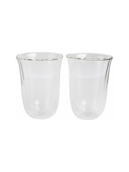 De'Longhi Σετ Ποτήρια Καφέ/Freddo από Γυαλί 330ml 2τμχ