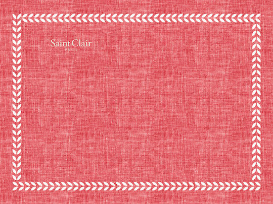 Saint Clair 3007 Сервизи за маса Текстил Червен 45x33см 1бр
