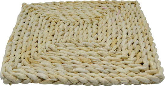 Ankor Wicker Placemat White 25x25cm