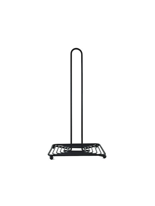 Paper Towel Holder Metal Black Metallic 30x15.5cm Black