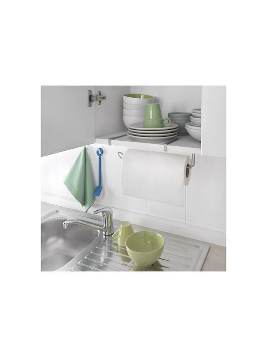 Metaltex Wall Mounted Metallic Napkin Holder Easy Roll Silver 35x18x10cm 364935