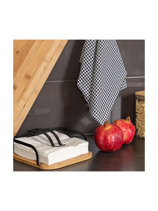 Estia Wooden Napkin Holder Essentials Black 20x20x7cm 01-13202