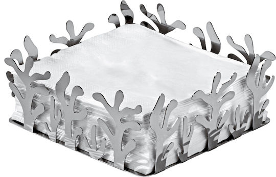 Alessi Suport Pentru Șervețele Metalic Gri 20.5x20.5x8.3cm ESI18