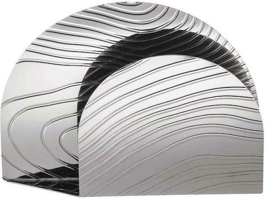 Alessi Metallic Napkin Holder Gray 15x12x12cm PU08