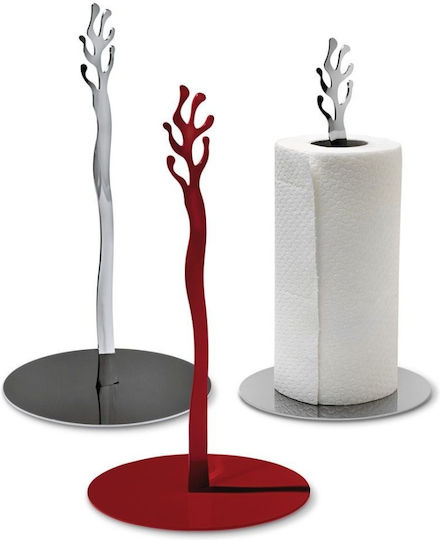 Alessi Metallic Paper Towel Holder Gray Mediterraneo