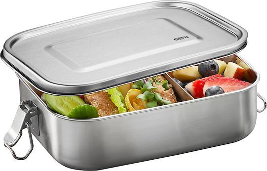 Gefu Endure Δοχείο Φαγητού Inox Θερμός Γκρι με Χωρίσματα 1.4lt