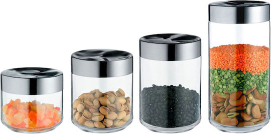 Alessi Vază Utilizare Generală Cu Capac Sticlă Gri 1000ml