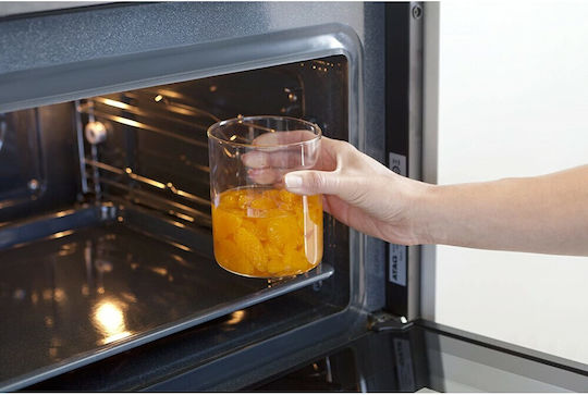 Brabantia Ваза за Обща Употреба с Капак Стъклена Сива 1100ml