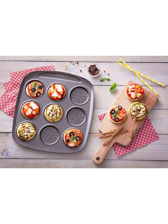 Pyrex Форма за сладкарство за къпкейкове/мъфини от алуминий 9 места 16x16бр 1бр