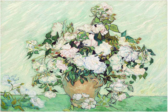 Roses 1890 Картина Копие на Ван Гог Платнен 65x40см