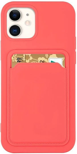 Hqwear Silicone Case Card Case Iphone 12 Pro Max Orange