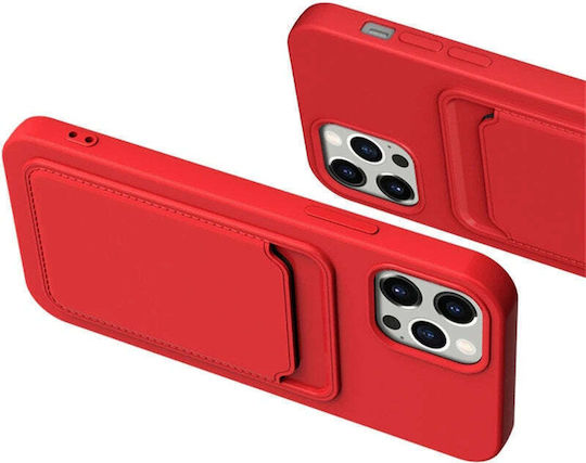 Hqwear Silicone Case Card Case Iphone 12 Pro Max Orange