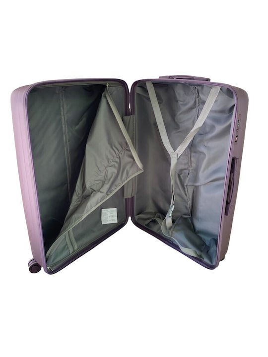 Ormi Mittlerer Reisekoffer Hartschalen Purple mit 4 Räder Höhe 65cm ESH-1240