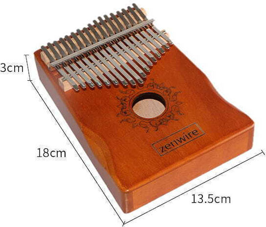 Zenwire Kalimba 17 Noten mit Lautsprecher