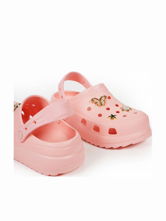 Piazza Shoes Γυναικεία Σαμπό Ροζ